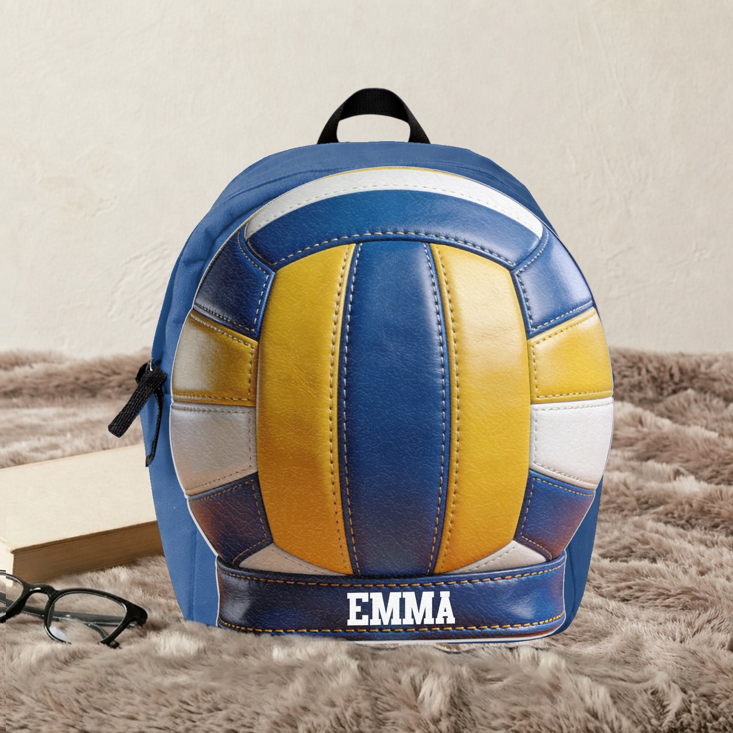 Love Volleyball - Personalisierbarer Volleyball Rucksack mit wechselbarem Lederpatch