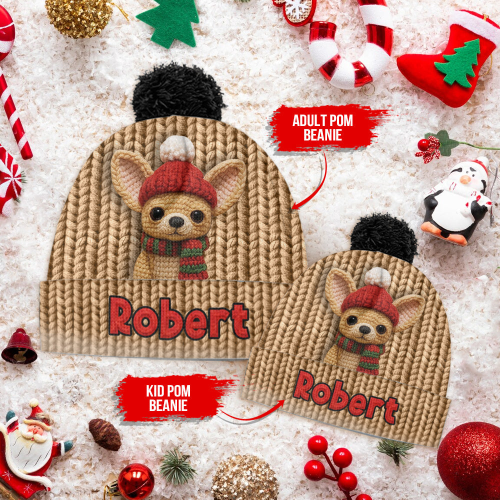 Weihnachtshund - Personalisierte Hundemütze