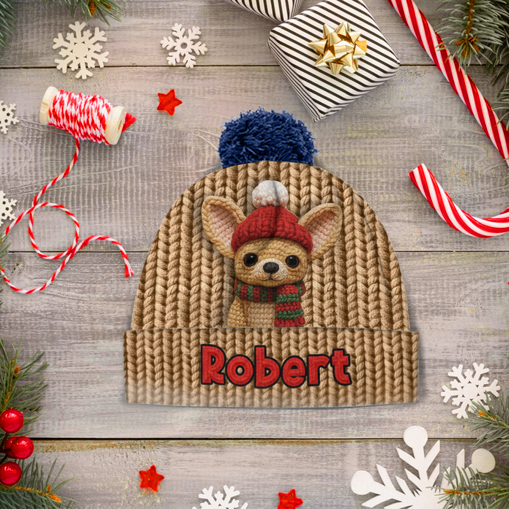 Weihnachtshund - Personalisierte Hundemütze