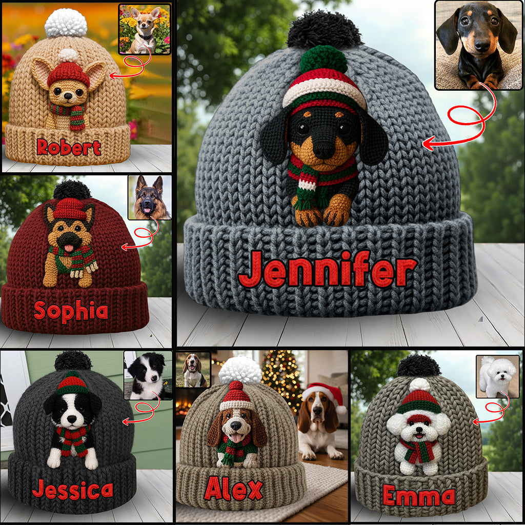 Weihnachtshund - Personalisierte Hundemütze