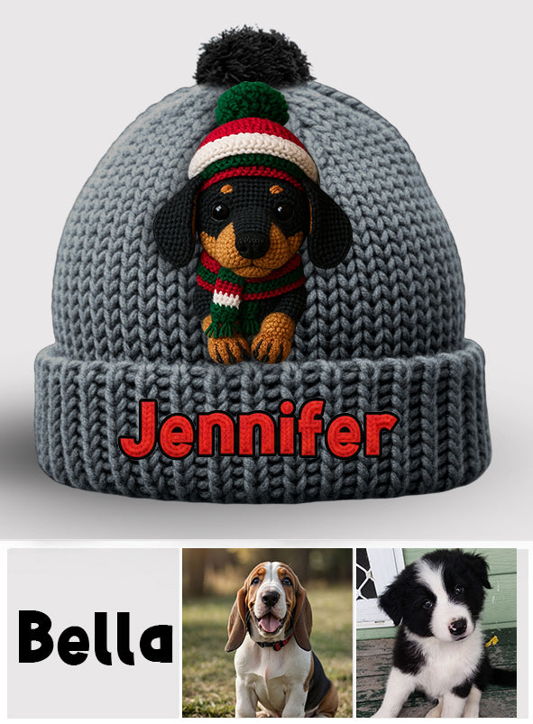 Weihnachtshund - Personalisierte Hundemütze