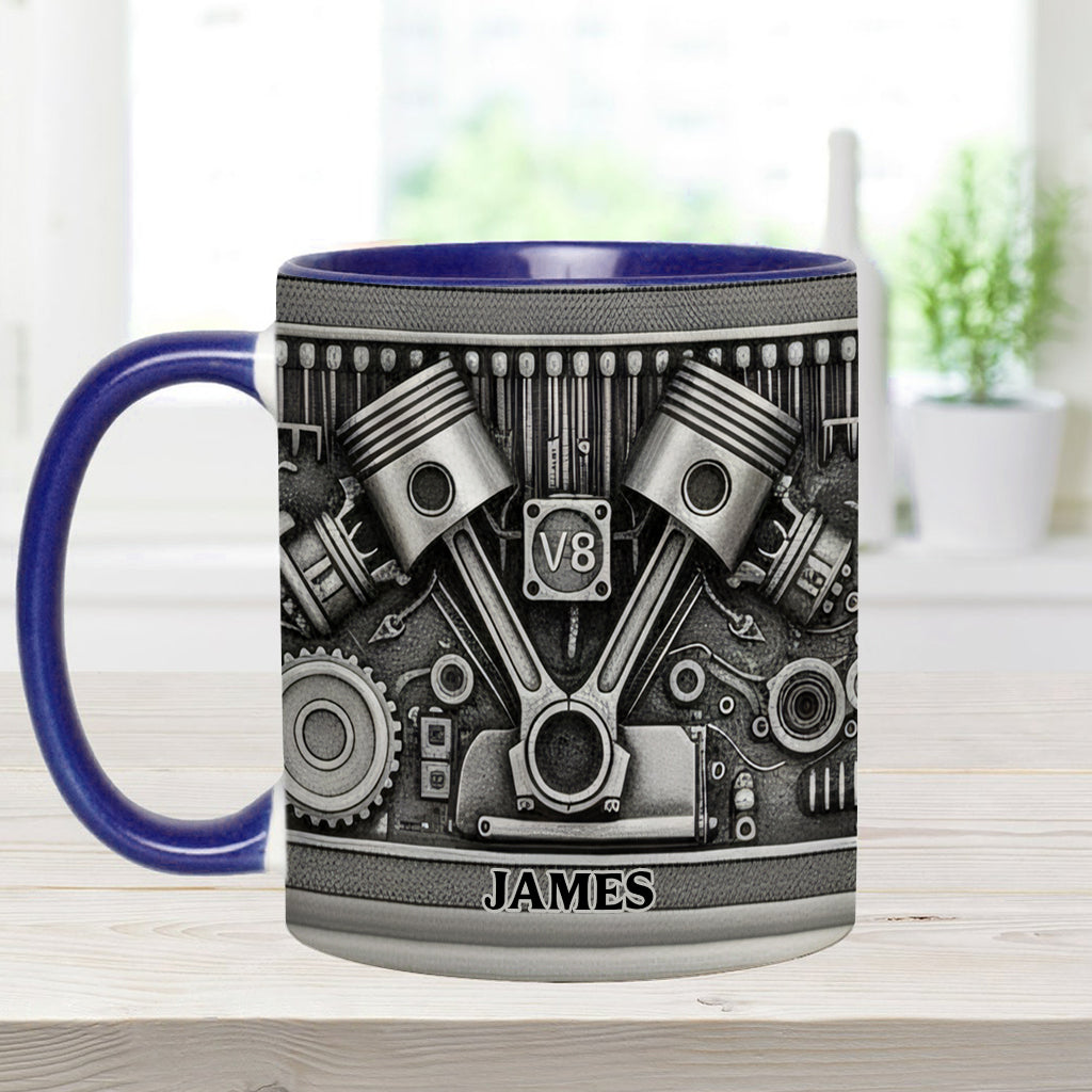 Für Autoliebhaber – Personalisierte Tasse und Untersetzer mit Automotiv