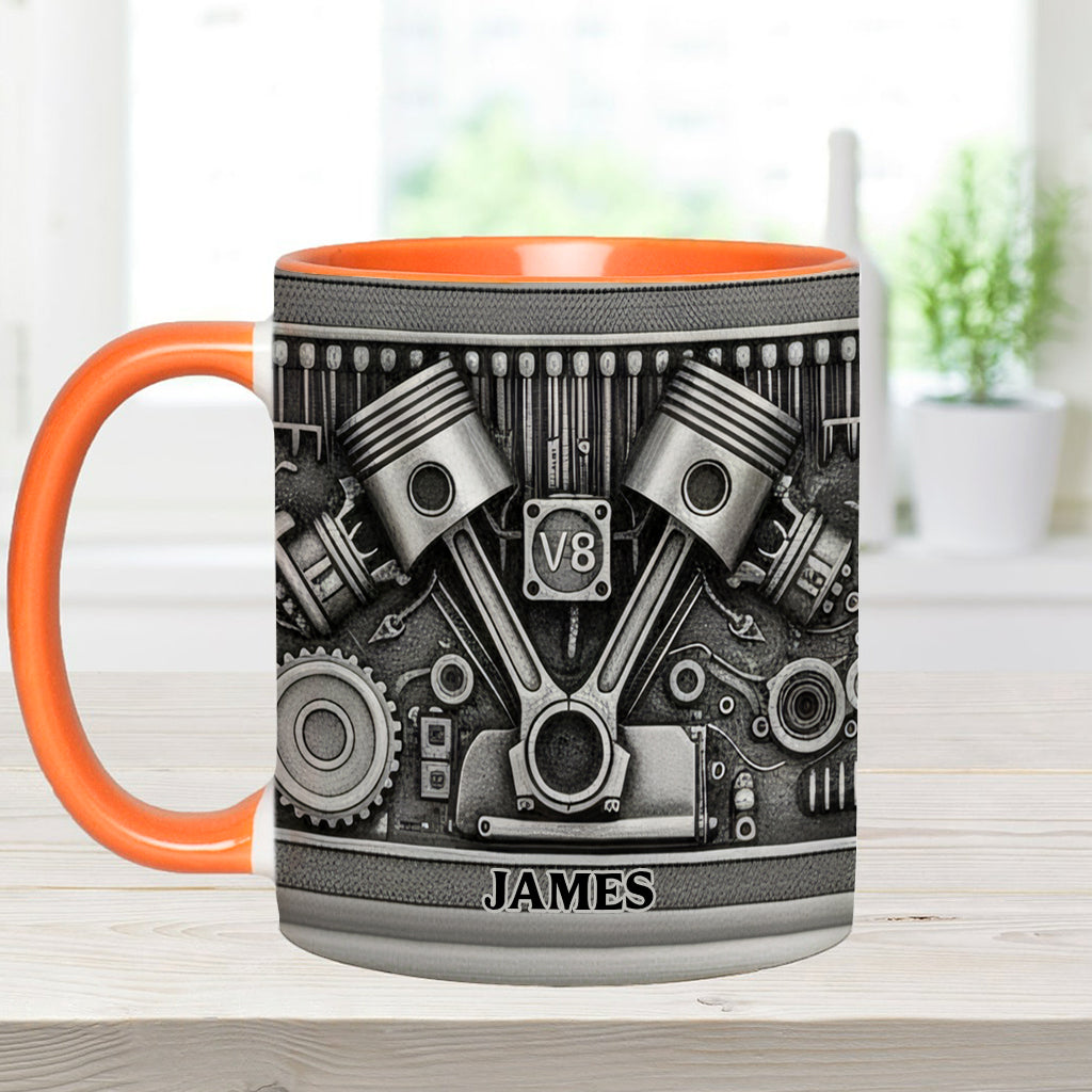 Für Autoliebhaber – Personalisierte Tasse und Untersetzer mit Automotiv