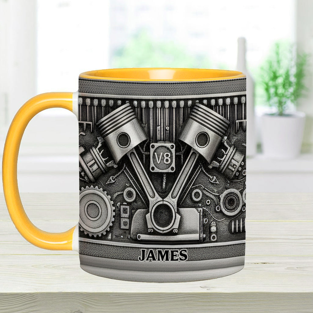 Für Autoliebhaber – Personalisierte Tasse und Untersetzer mit Automotiv