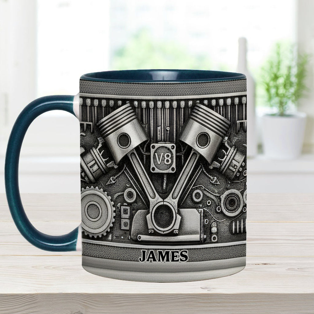 Für Autoliebhaber – Personalisierte Tasse und Untersetzer mit Automotiv