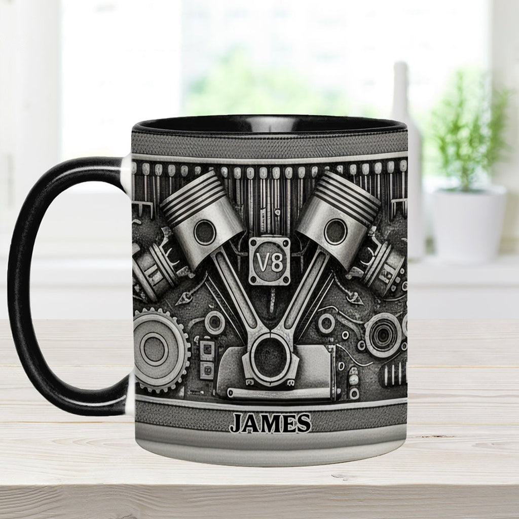 Für Autoliebhaber – Personalisierte Tasse und Untersetzer mit Automotiv