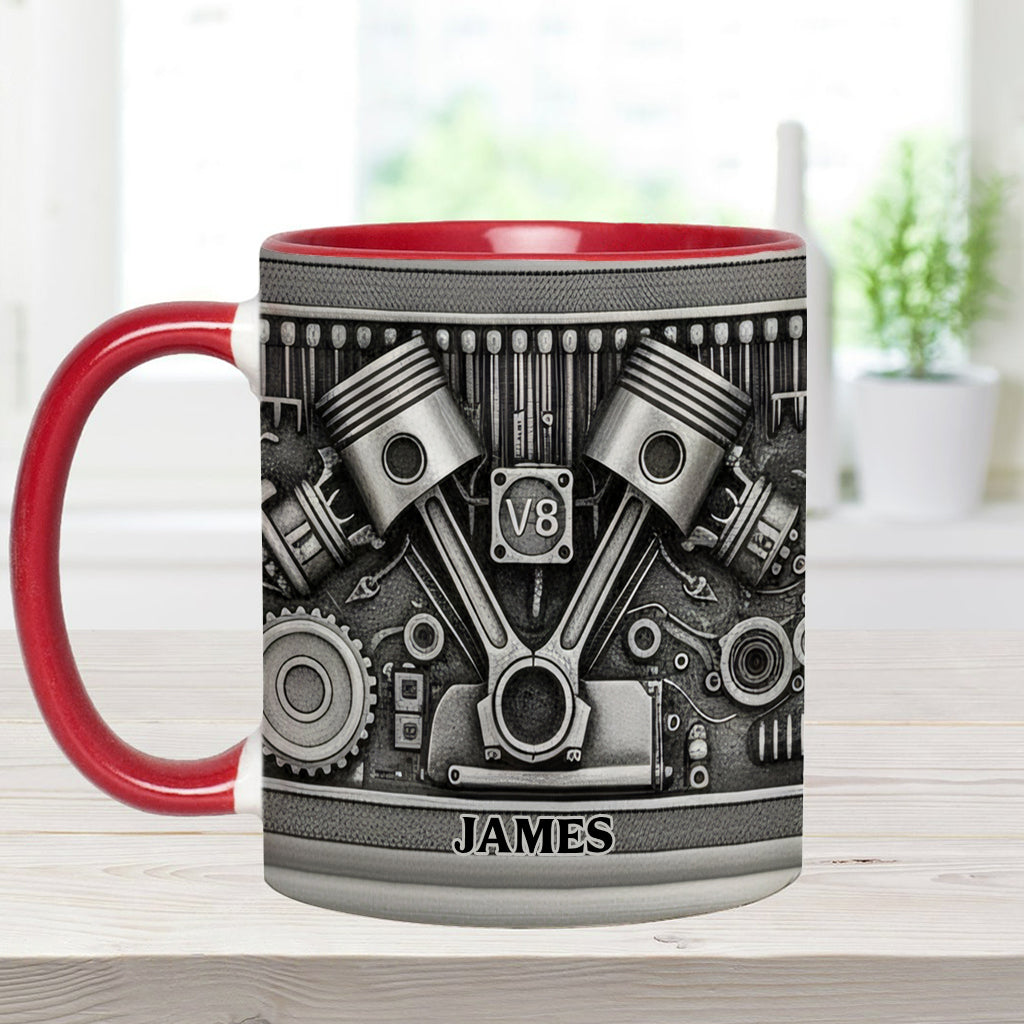 Für Autoliebhaber – Personalisierte Tasse und Untersetzer mit Automotiv