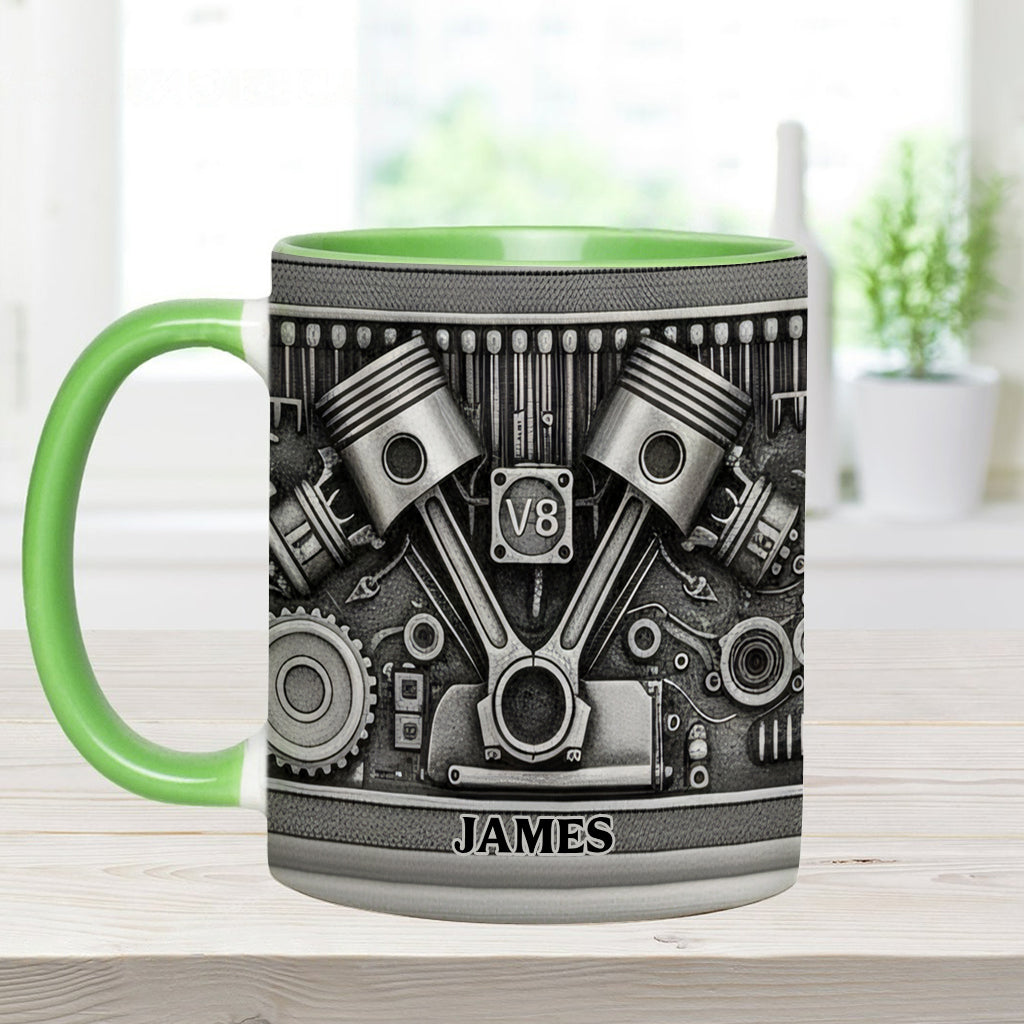 Für Autoliebhaber – Personalisierte Tasse und Untersetzer mit Automotiv