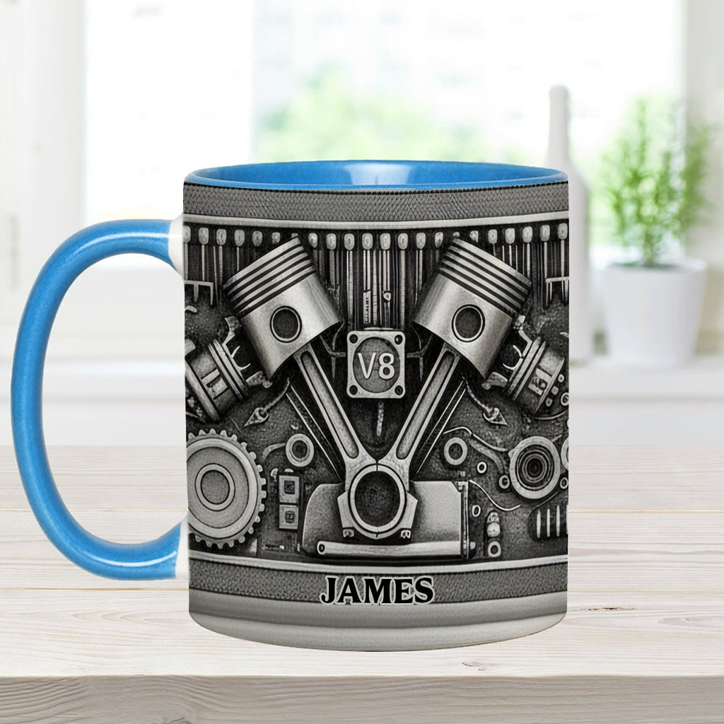 Für Autoliebhaber – Personalisierte Tasse und Untersetzer mit Automotiv