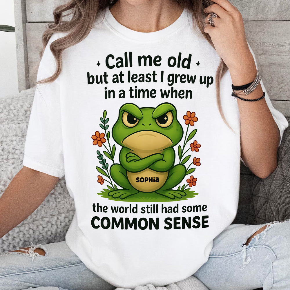 Call Me Old – Personalisiertes T-Shirt und Hoodie mit Froschmotiv