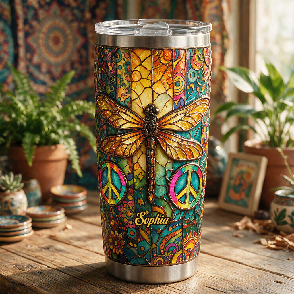 Hippie Souls - Personalisierter Hippie Becher
