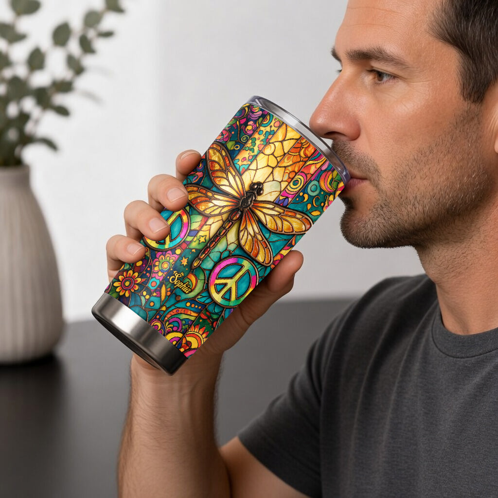 Hippie Souls - Personalisierter Hippie Becher