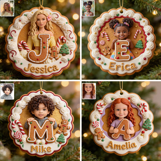 Sweet Christmas Memories - Personalized Kid Premium 3D Ornament
