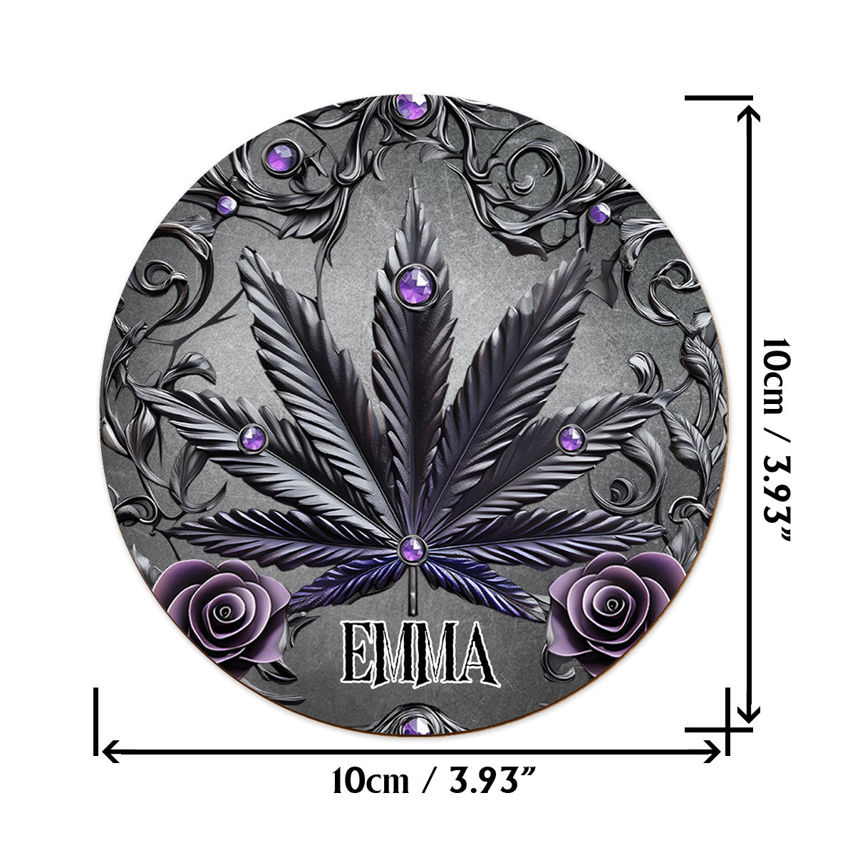 Magnifiques verres à whisky personnalisés au cannabis