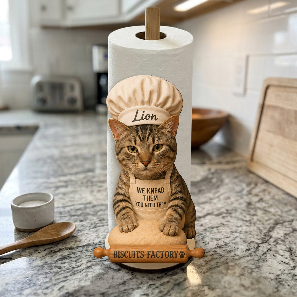Biscuits Factory - Support de Serviette en Papier Personnalisé pour Chat