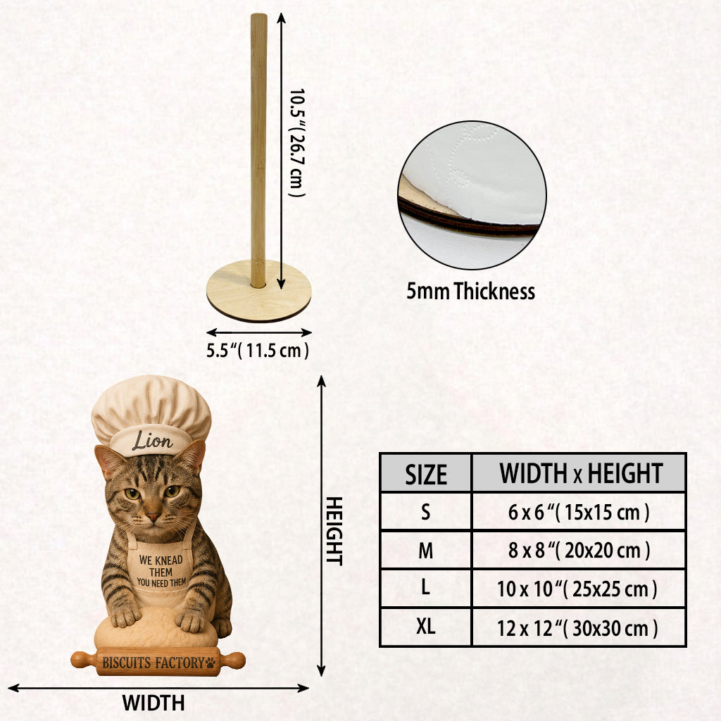 Biscuits Factory - Support de Serviette en Papier Personnalisé pour Chat