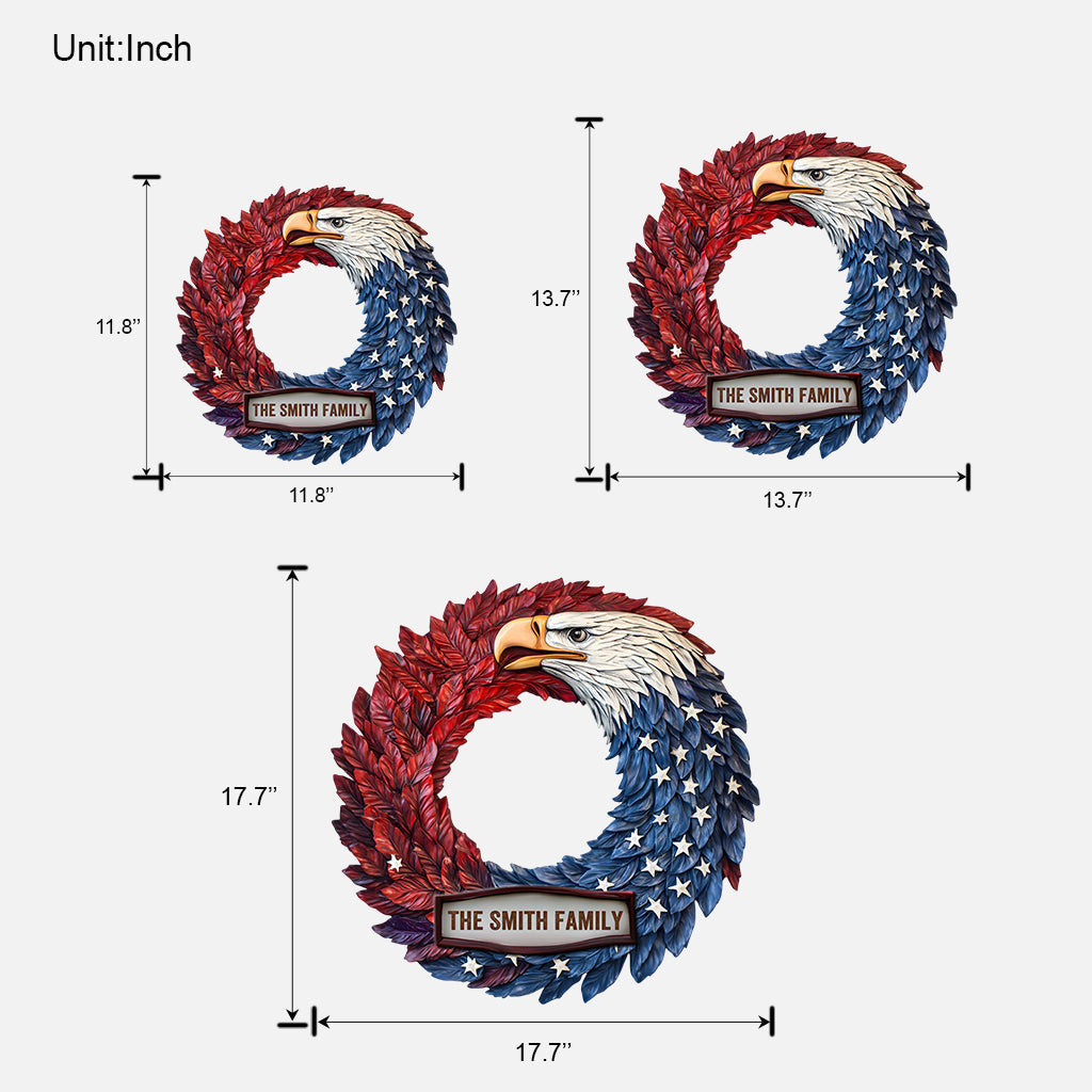 Bonne fête de l'Indépendance ! Panneau en bois personnalisé pour la fête nationale américaine (4 juillet).