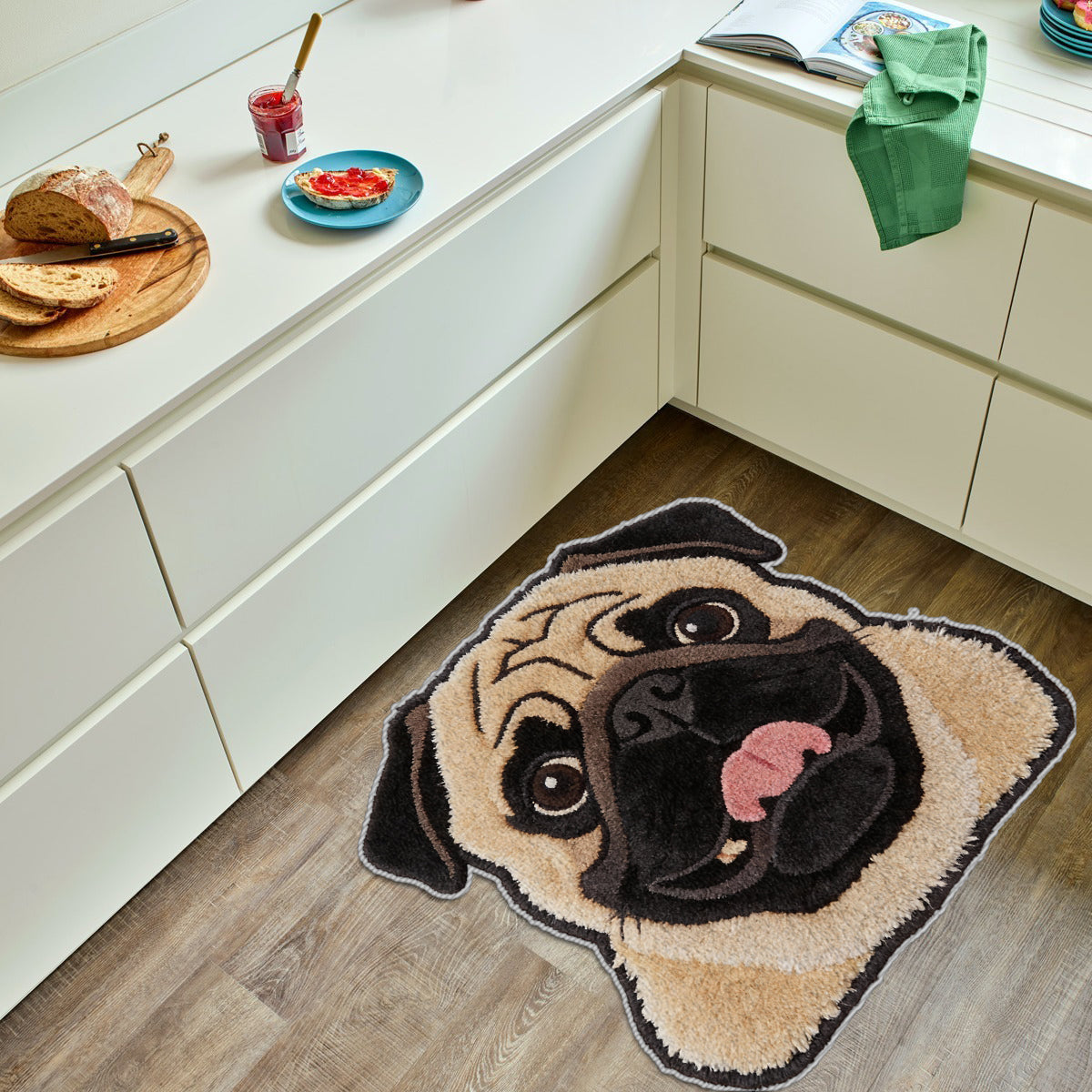 Tapis personnalisé pour chien antidérapant à partir de n'importe quelle photo
