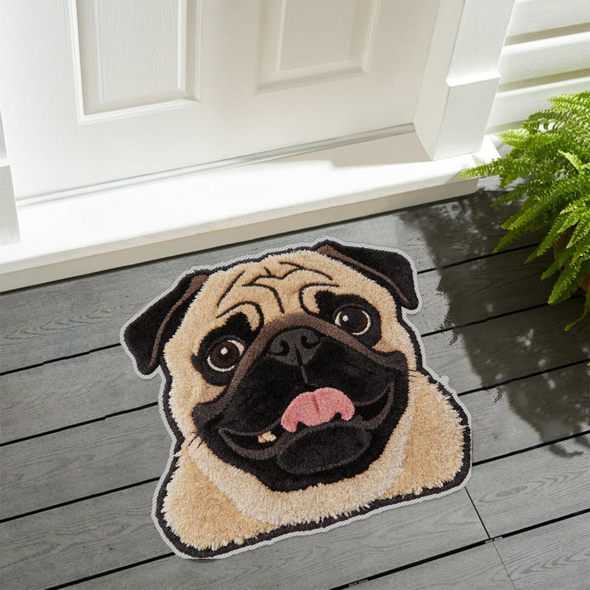 Tapis personnalisé pour chien antidérapant à partir de n'importe quelle photo
