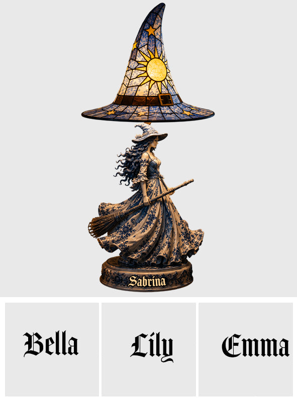 Toile De Jouy Beautiful Witch - Personalized Witch Acrylic LED Night Light