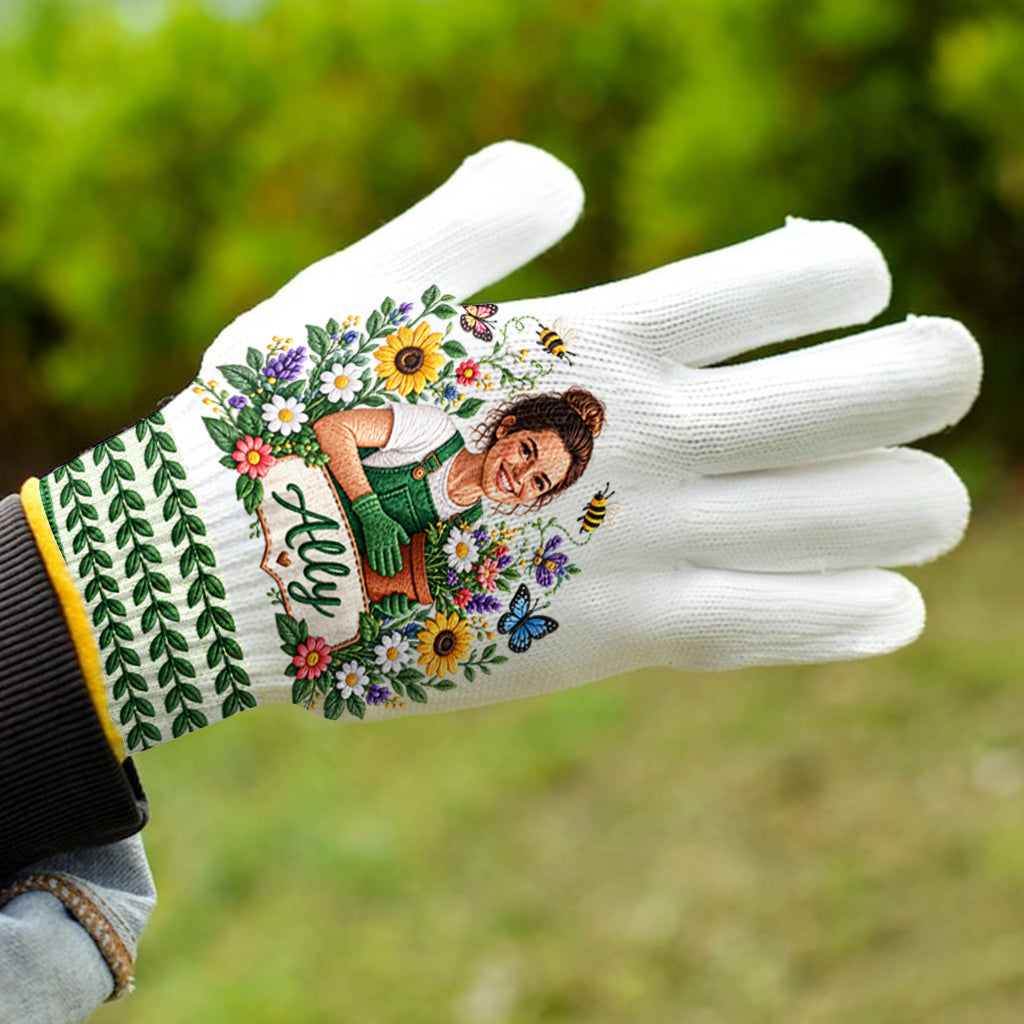 Gartenliebhaber, Geschenk für Gärtner - Personalisierte Gartenhandschuhe