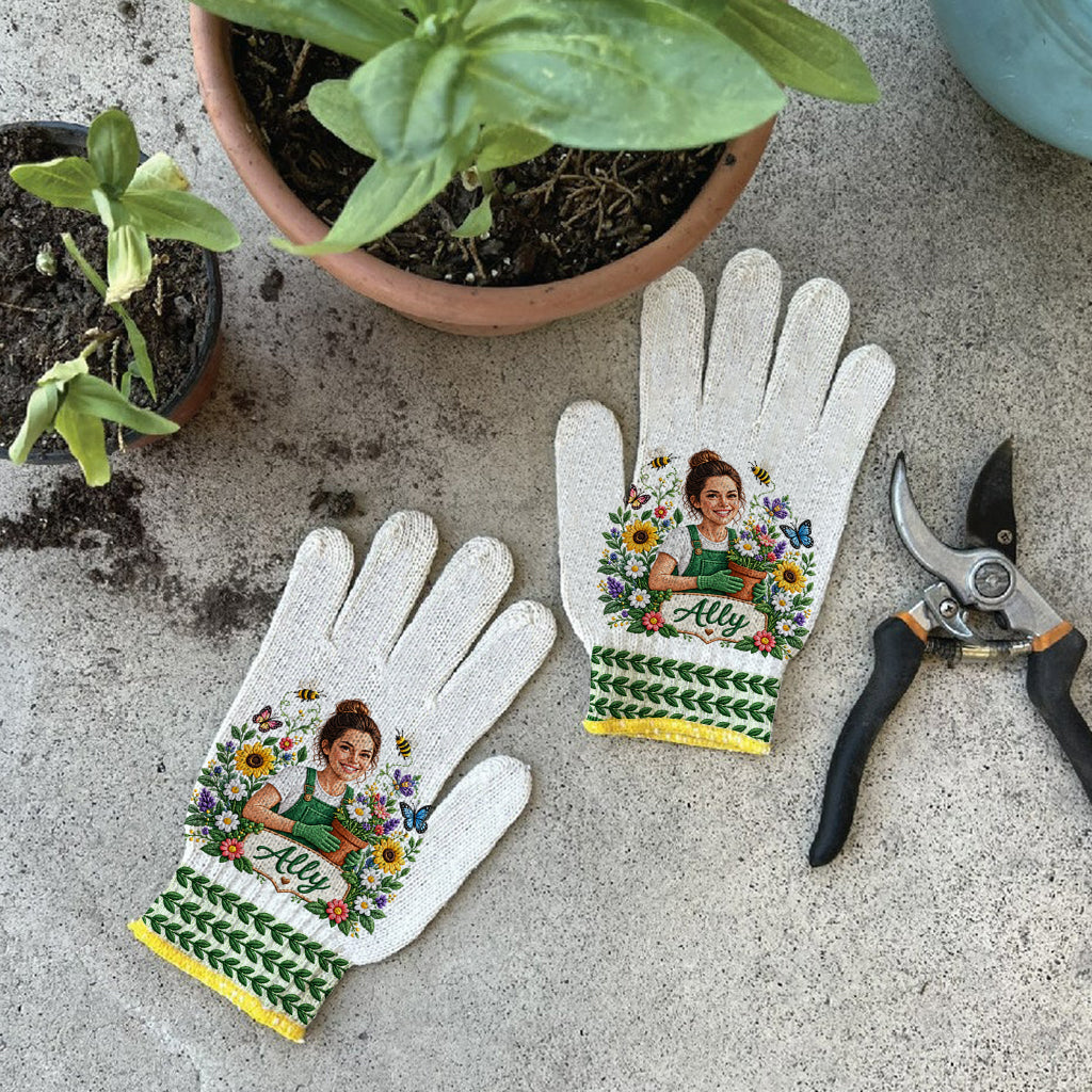 Gartenliebhaber, Geschenk für Gärtner - Personalisierte Gartenhandschuhe