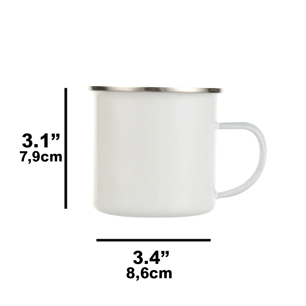 Mug émaillé personnalisé « Juste une fille qui adore le camping »