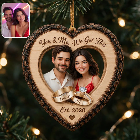 Unser Weihnachten zusammen - Personalisierte Paar Ornament
