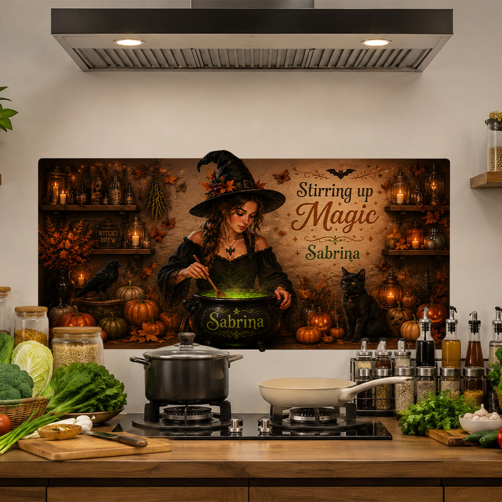 The Witch Kitchen - Personalized Witch Wall Decal