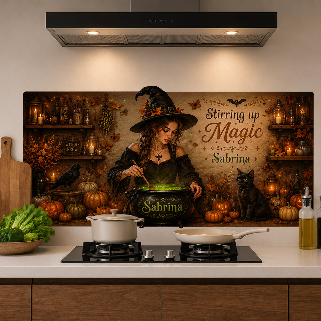 The Witch Kitchen - Personalized Witch Wall Decal