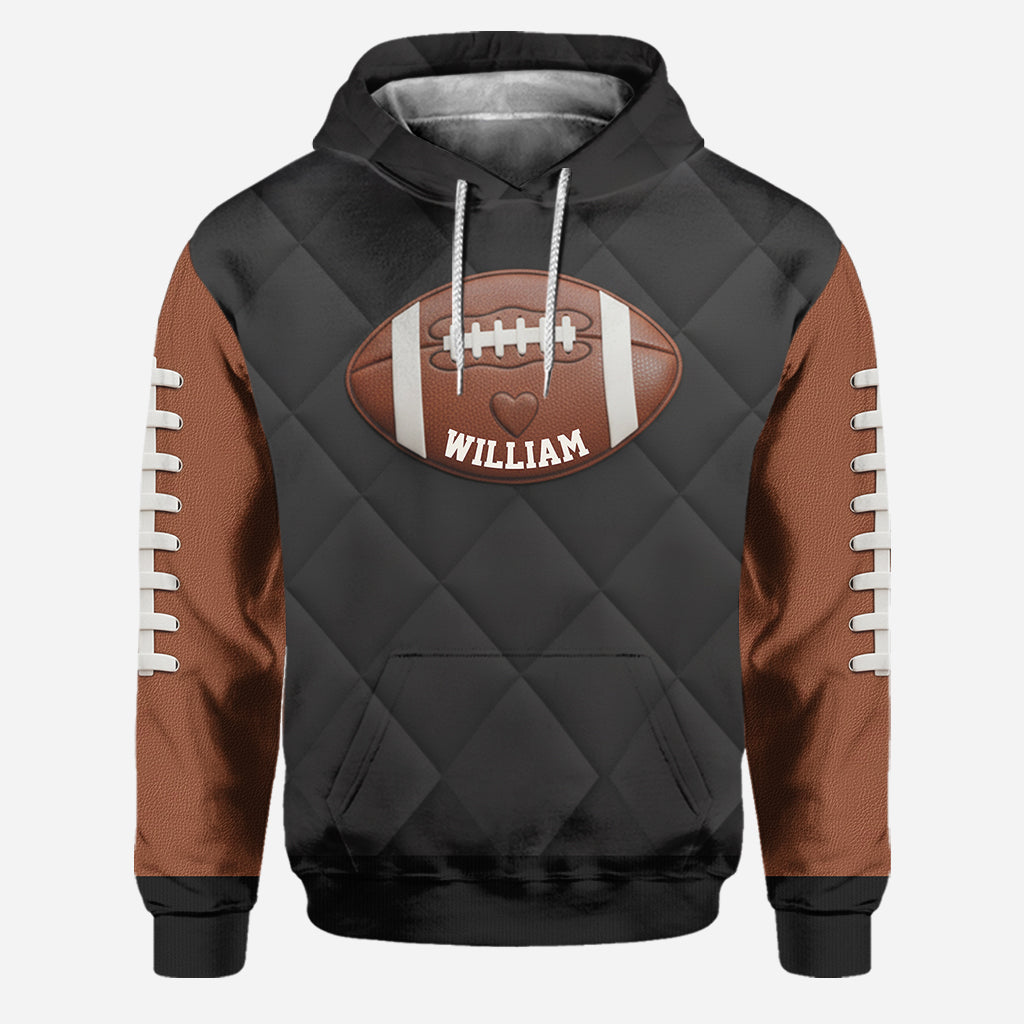 Für Fußball-Mama, Freundin, Ehefrau – Personalisierter Fußball-Hoodie und Leggings für den Spieltag
