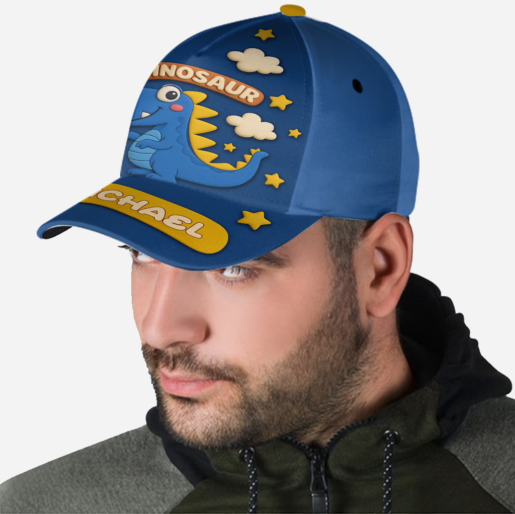 Niedlicher Dinosaurier – Personalisierte klassische Kinderkappe