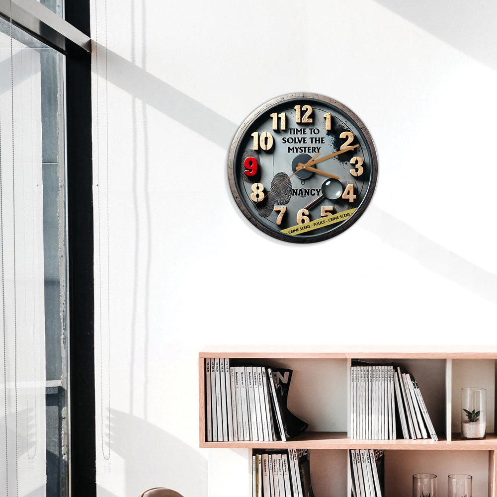 Zeit, das Rätsel zu lösen – Personalisierte Wanduhr