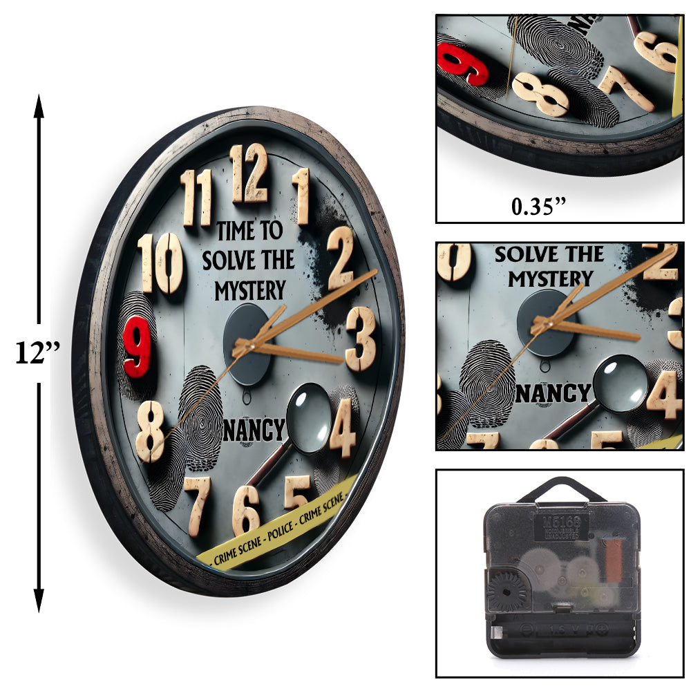 Zeit, das Rätsel zu lösen – Personalisierte Wanduhr
