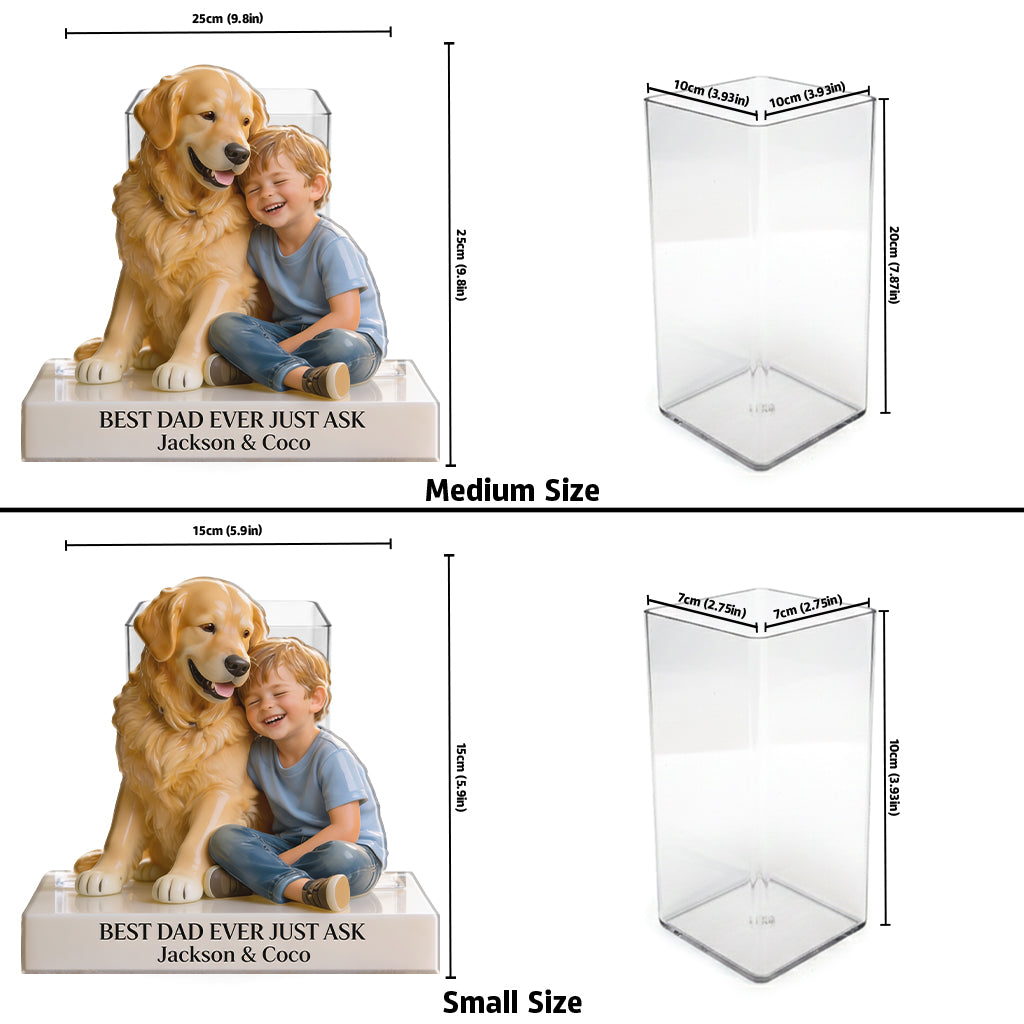 Perfektes Geschenk zum Vatertag - Personalisierter Acryltopf