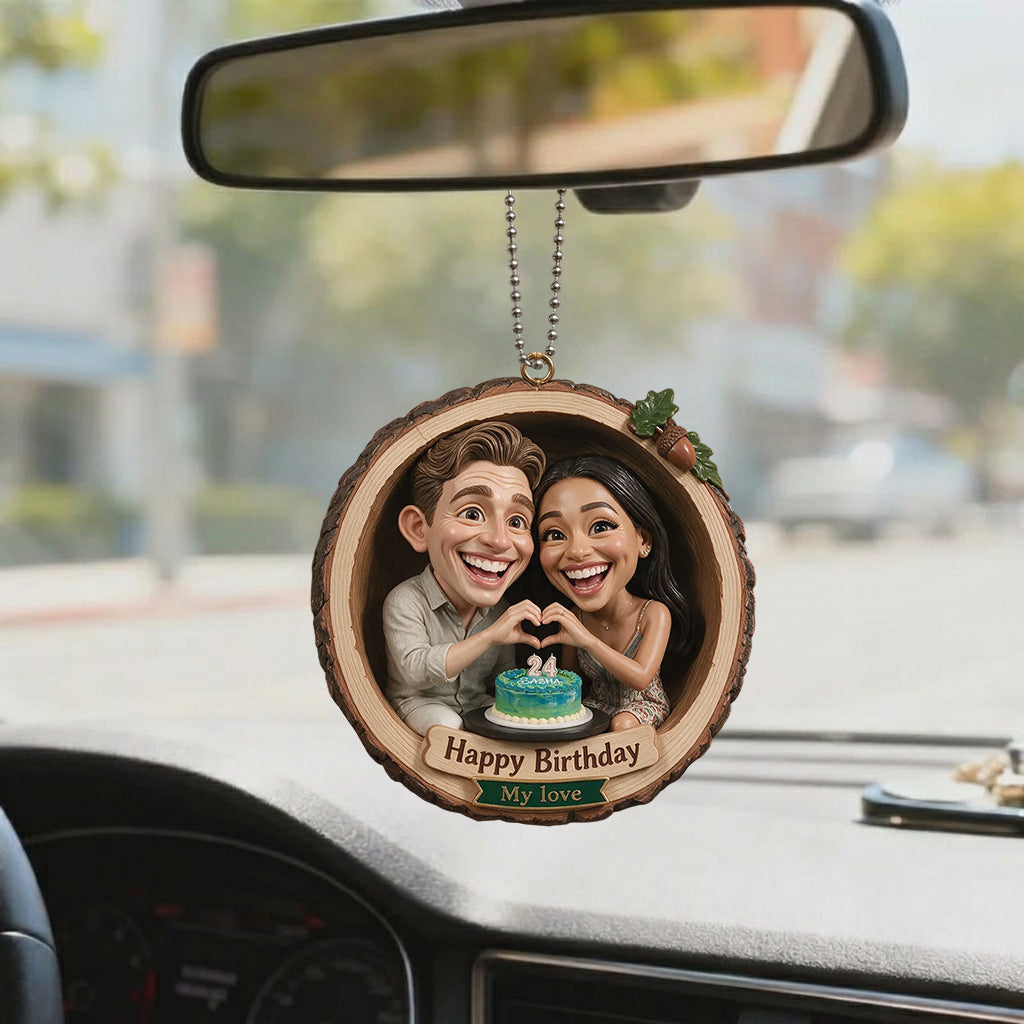 Geschenkidee für Paare, Weihnachtsdeko - Personalisierte Premium 3D Ornament