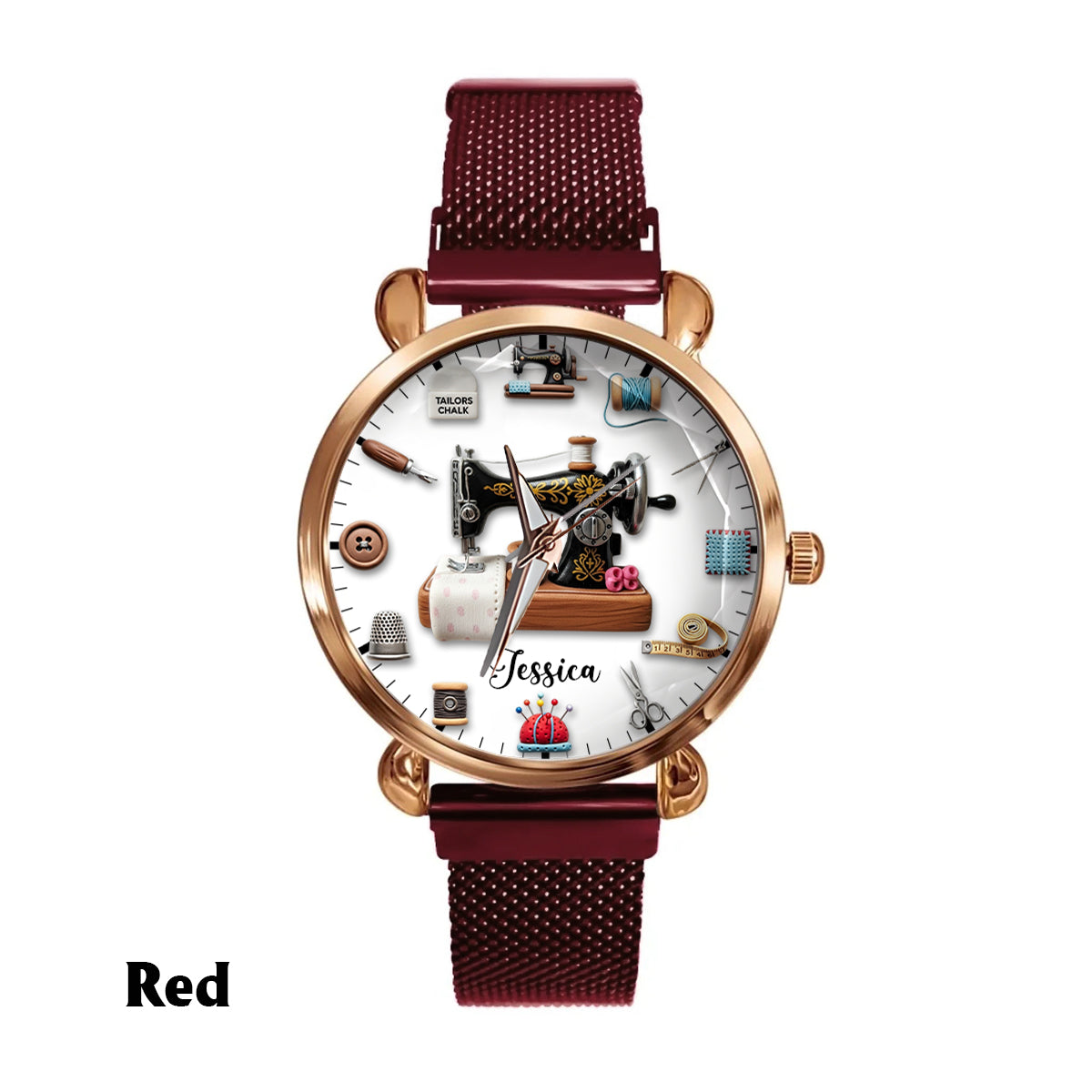 Créations artisanales - Montre-bracelet personnalisée pour femme