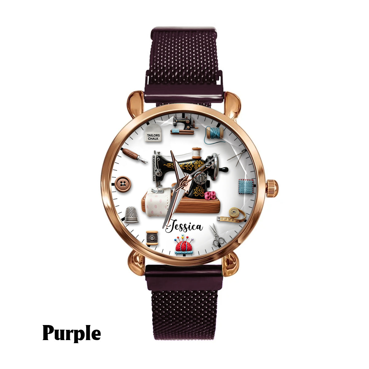 Créations artisanales - Montre-bracelet personnalisée pour femme