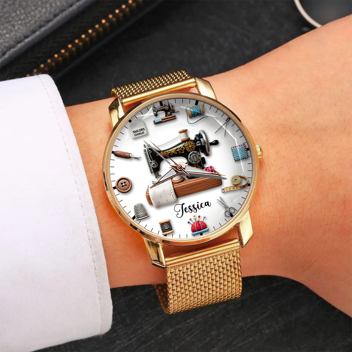 Créations artisanales - Montre-bracelet personnalisée pour femme