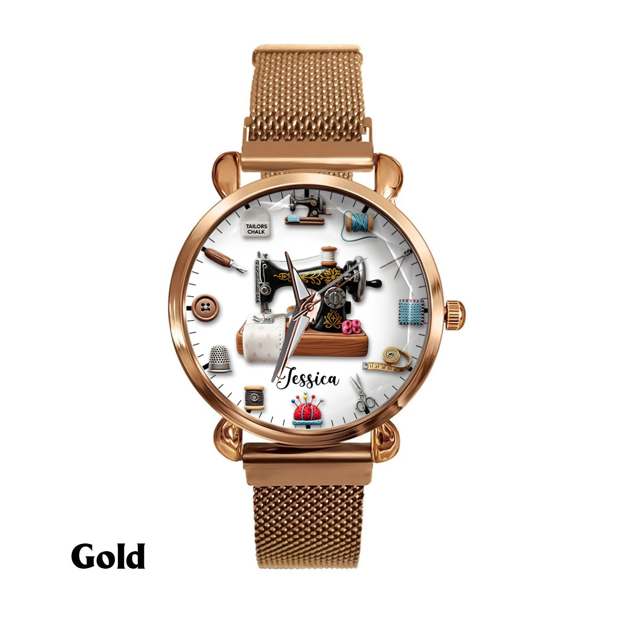 Créations artisanales - Montre-bracelet personnalisée pour femme