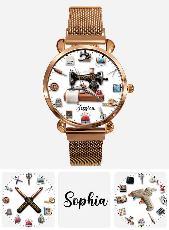 Créations artisanales - Montre-bracelet personnalisée pour femme