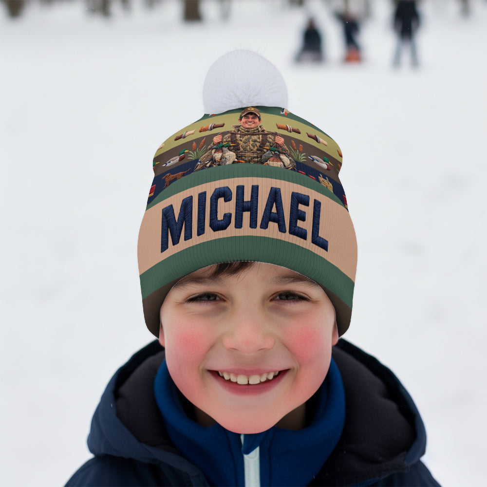 Love Hunting Gift For Family, Friends - Personalized Hunting Beanie Hat
