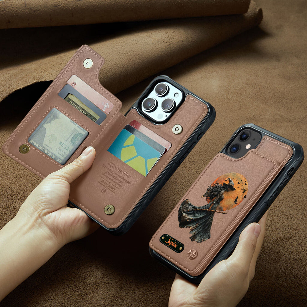 Magical Witch - Personalized Witch Wallet Phone Case