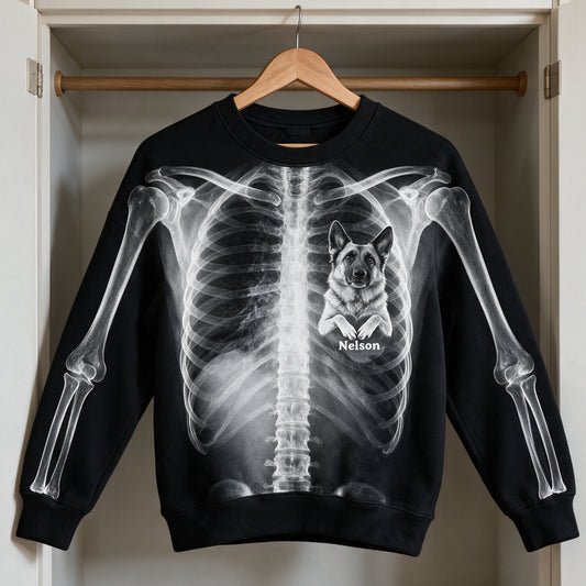 The X-ray In My Heart - Personalized Dog All Over Shirt