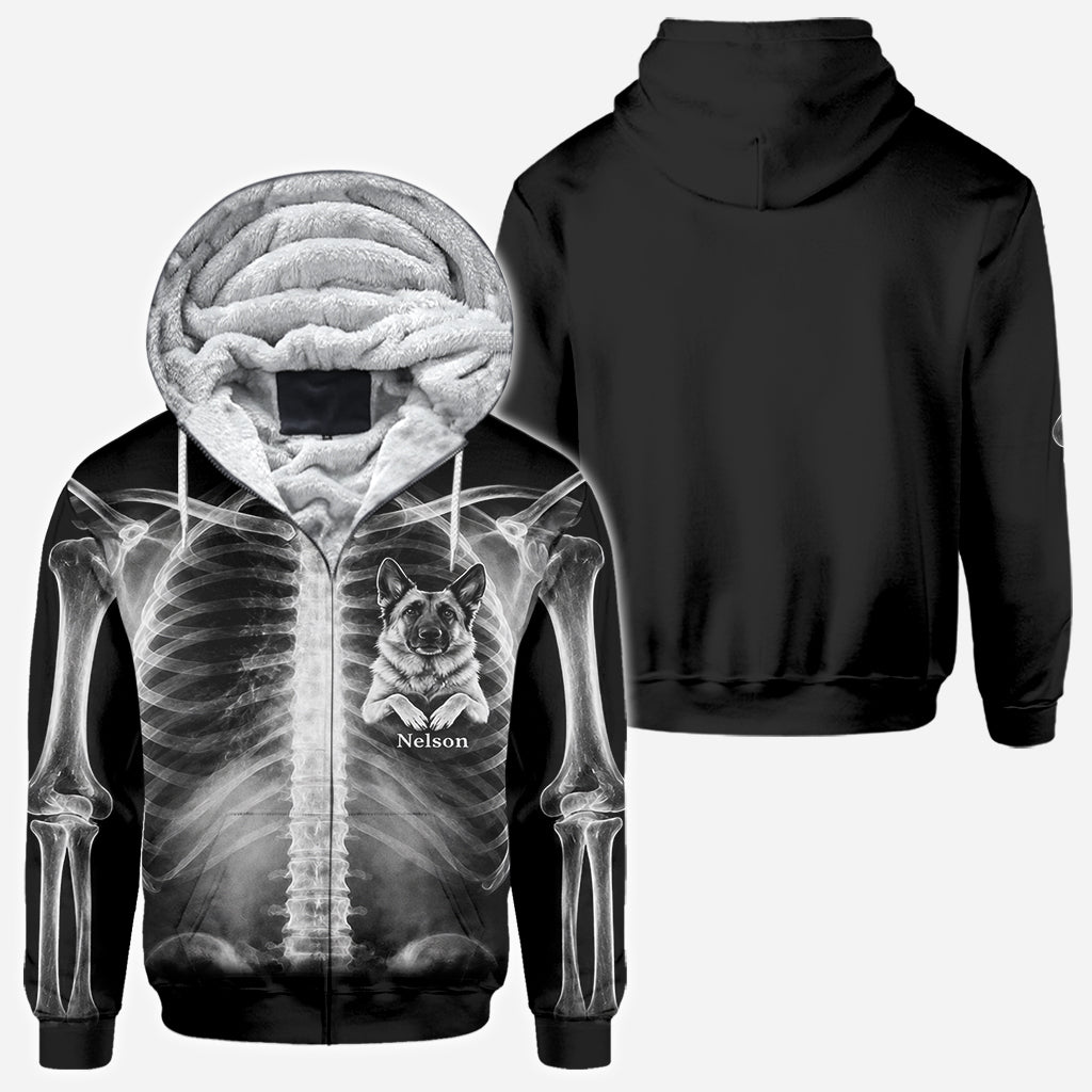 The X-ray In My Heart - Personalized Dog All Over Shirt