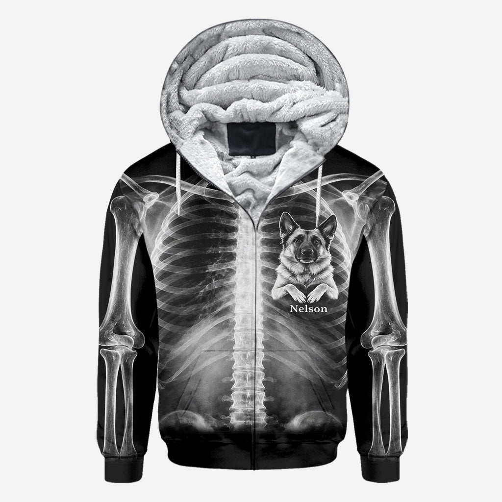 The X-ray In My Heart - Personalized Dog All Over Shirt