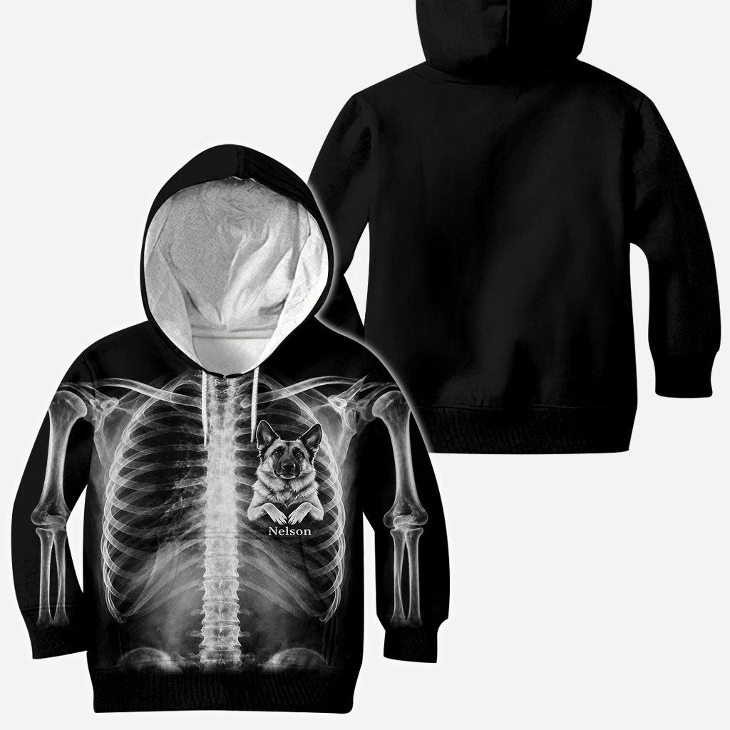 The X-ray In My Heart - Personalized Dog All Over Shirt