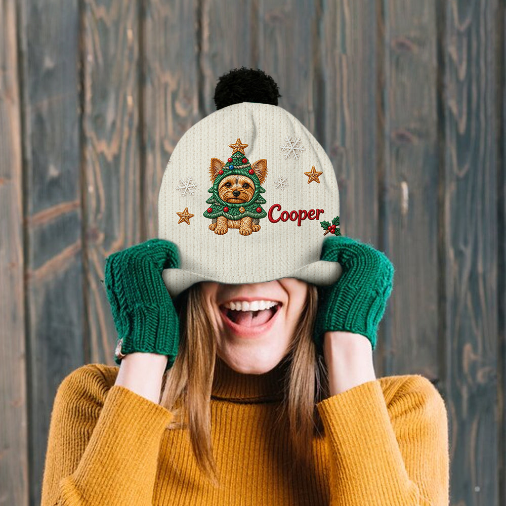 Frohe Weihnachten - Personalisierte Hundemütze