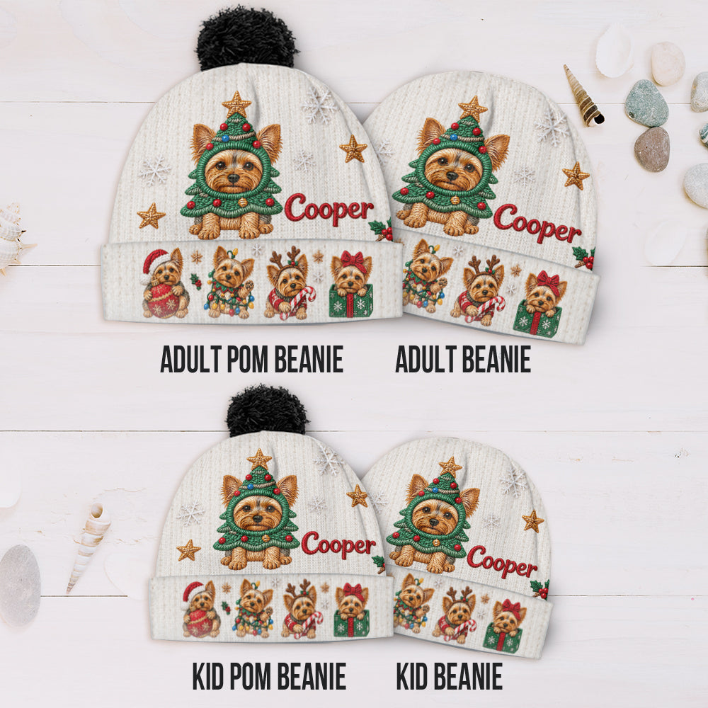 Frohe Weihnachten - Personalisierte Hundemütze