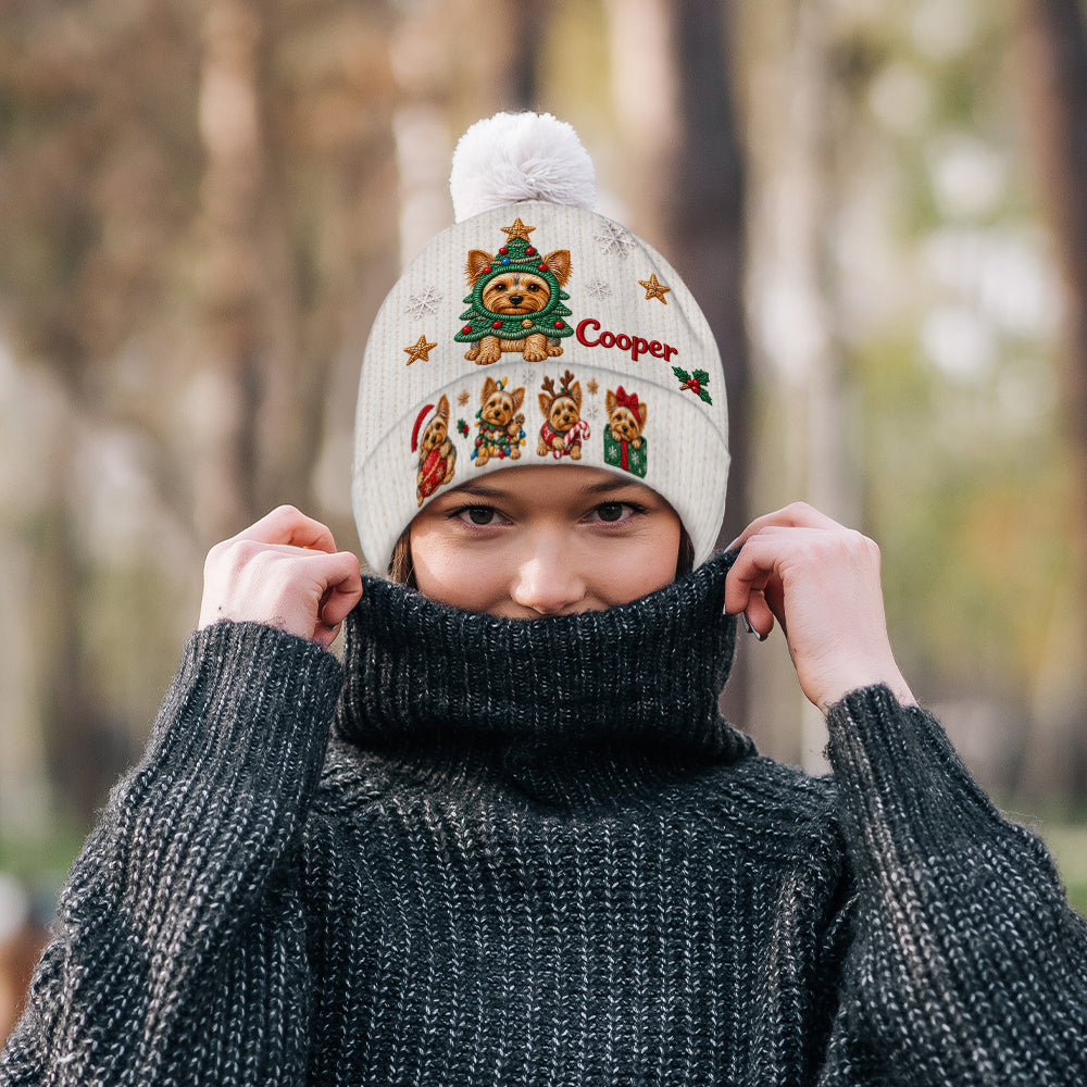 Frohe Weihnachten - Personalisierte Hundemütze